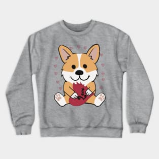 Valentines Corgi ‘Bite out of Love’ Crewneck Sweatshirt